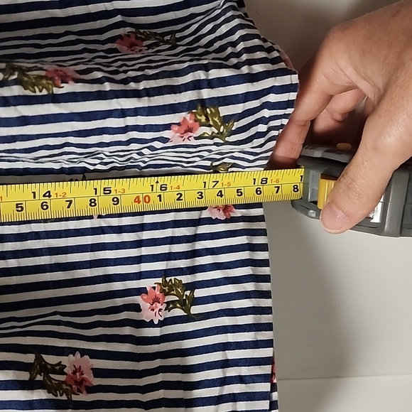 Blue rain size small off the shoulder top - Picture 5 of 11